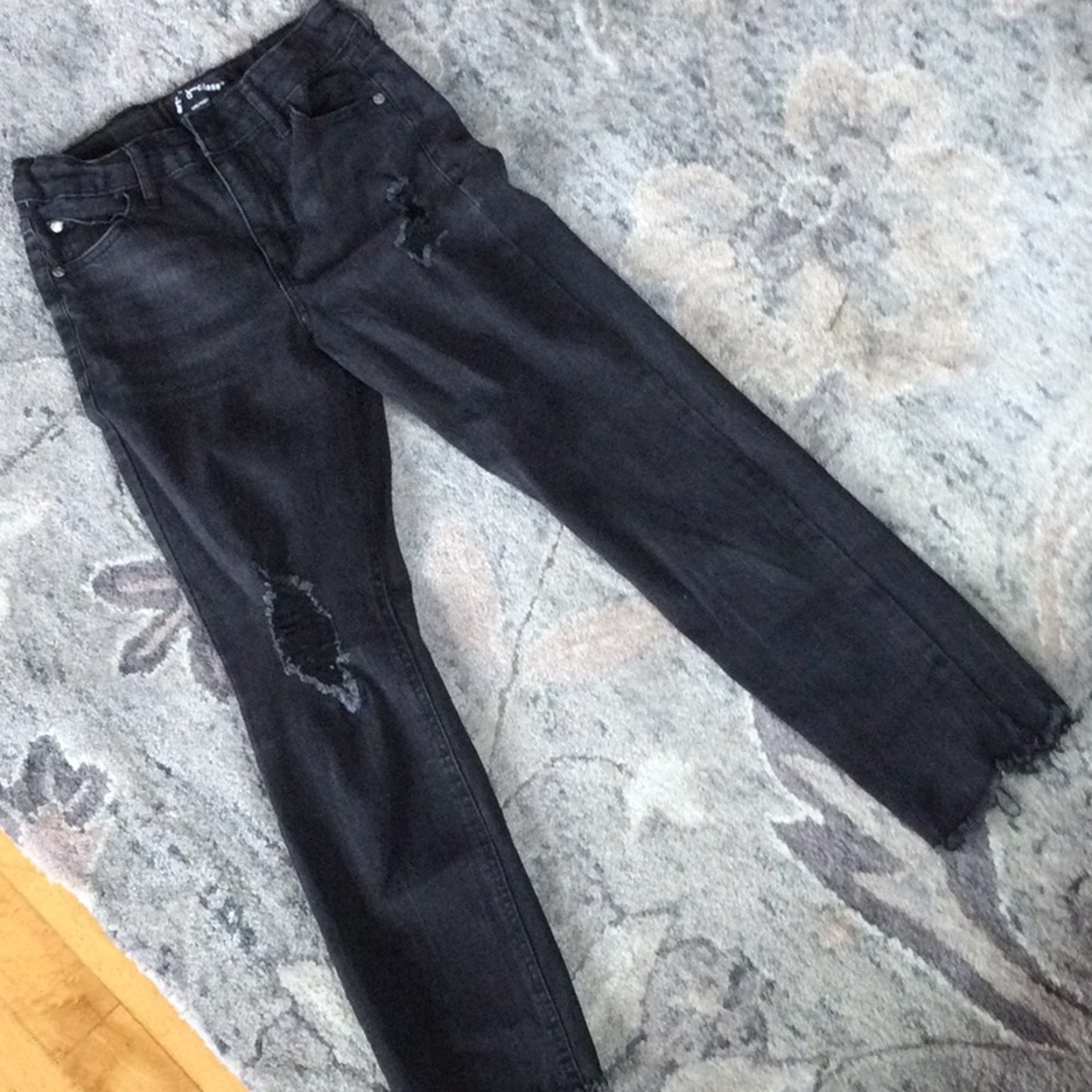 Art class black distressed pant